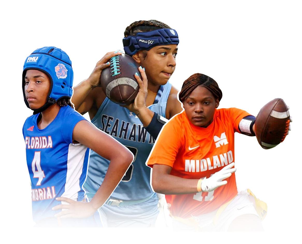 Group of Athletes Flag Football